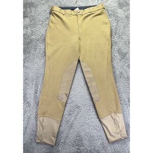 TuffRider Mens Breeches Sz 26 Knee Patch Tan Horseback Riding Pants Equestrian